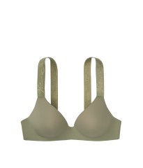 Бюстгальтер Victoria’s Secret Logo Bra Lightly Lined Wireless Green Soutien-Gorgesans