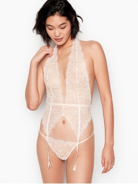 Боді Victoria's Secret Plunge nec Garter sleep