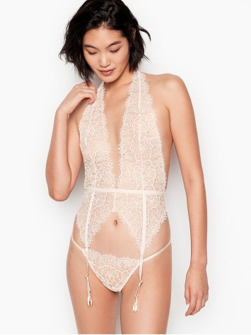 Боді Victoria's Secret Plunge nec Garter sleep