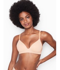 Бюстгальтер Victoria’s Secret Logo Bra Lightly Lined Wireless Champagne