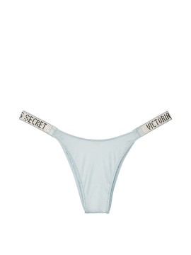 Трусики Victoria’s Secret Very Sexy Crystal Logo Shine Strap Brazilian Panty Frosty Blue