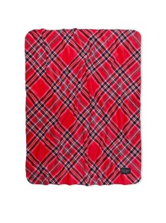 Плед Plush Fleece Blanket Bright Tartan print