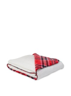 Плед Plush Fleece Blanket Bright Tartan print