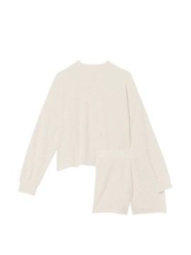 Пижама Milk White Glow Waffle and shortie set