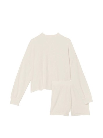 Піжама Milk White Glow Waffle and shortie set
