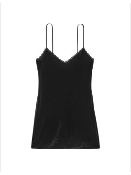Пеньюар Victoria's Secret Black Velvet Slip