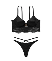 Комплект білизни Victoria's Secret Very Sexy Black Lace push-up bra