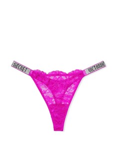 Трусики стрінги Fuchsia Lace Shine Strap hong panty