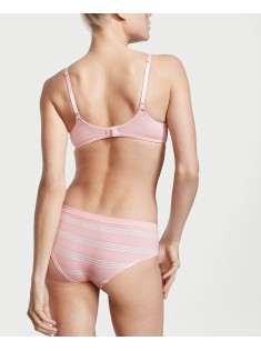 Трусики Seamless Sheer Pink Stripe Heather Hiphugger Panty