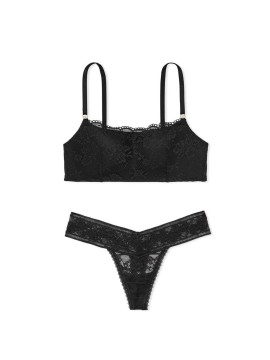Комплект Lined No-wire Lace Straight-Neck Lounge Bra Set