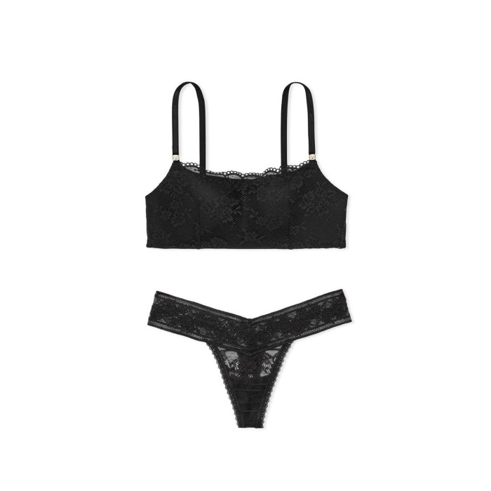 Комплект Lined No-wire Lace Straight-Neck Lounge Bra Set
