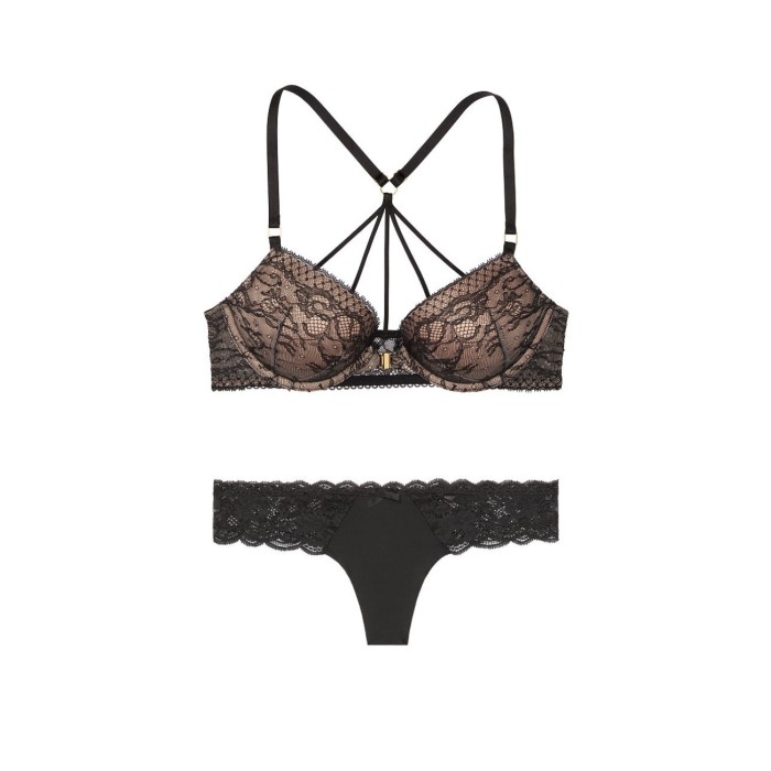 Комплект Very Sexy Bombshell push-up Black Lace Bra Set