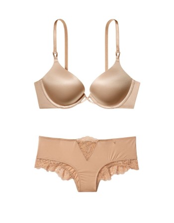 Комплект Victoria’s Secret Bombshell Very Sexy push-up bra beige Set