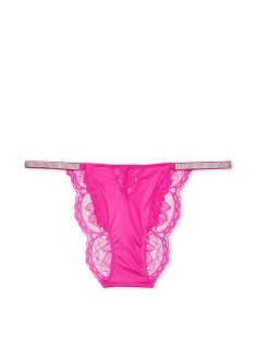 Трусики Micro Lace Fuschia Frenzy Shine Strap Cheekini Panty