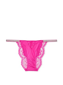 Трусики Micro Lace Fuschia Frenzy Shine Strap Cheekini Panty