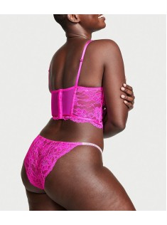 Трусики Micro Lace Fuschia Frenzy Shine Strap Cheekini Panty