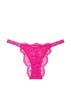 Трусики Shine Strap Fuschia Frenzy Lace Brazilian Panty