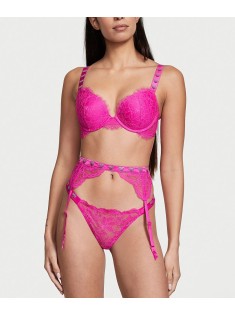 Трусики Shine Strap Fuschia Frenzy Lace Brazilian Panty