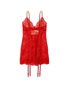 Пеньюар Triangle Lace-Up Garterslip Lipstick