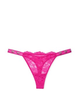 Трусики Smooth Lace Fuschia Frenzy Shine Strap Thong Panty