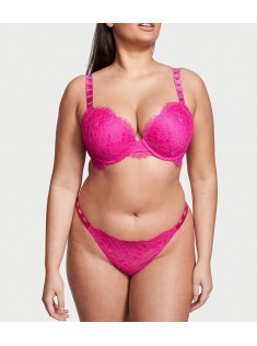 Трусики Smooth Lace Fuschia Frenzy Shine Strap Thong Panty