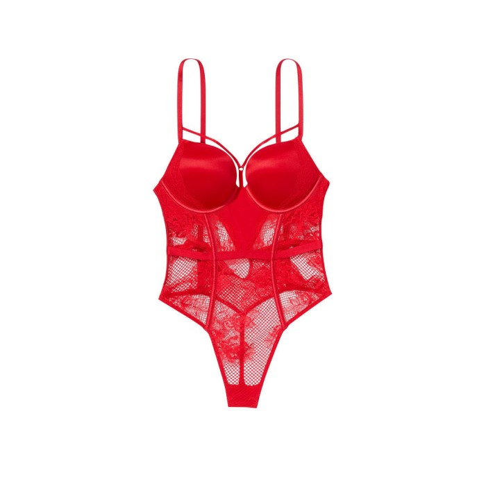 Боди Bombshell Fishnet Floral Teddy Lipstick