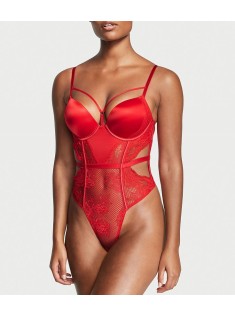 Боді Bombshell Fishnet Floral Teddy Lipstick