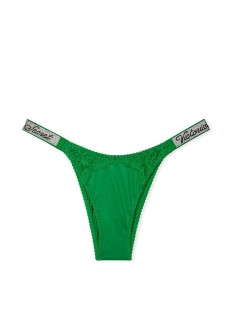 Трусики Shine Strap Lace Brazilian Panty Verdant Green