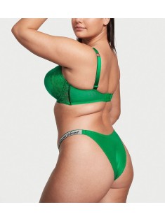 Трусики Shine Strap Lace Brazilian Panty Verdant Green