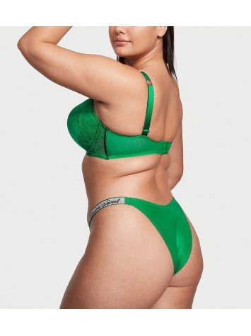 Трусики Shine Strap Lace Brazilian Panty Verdant Green