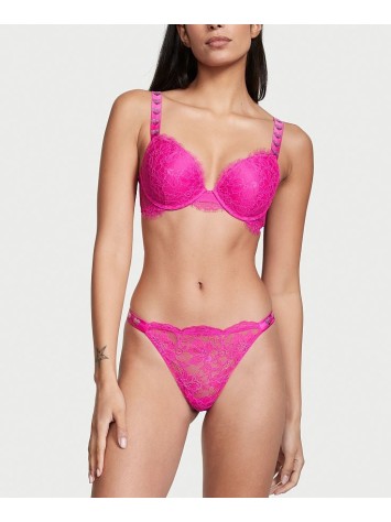 Комплект Shine Strap Lace Fuchsia Frenzy Push-Up Bra Set