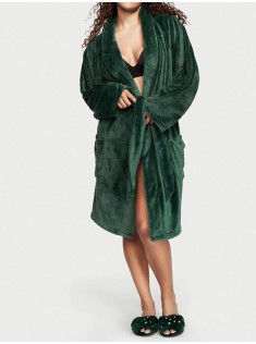 Халат Short Cozy Robe Green Logo