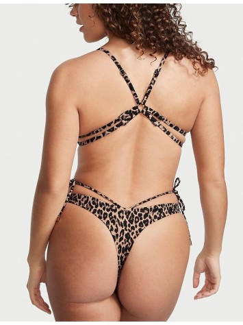 Купальник Strappy Swim Bikini Bottom leopard