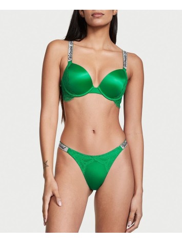Комплект Shine Strap Push-Up Bra Verdant Green