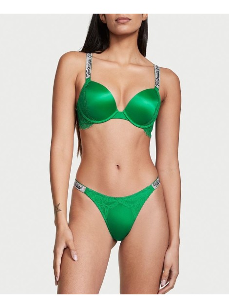 Комплект Shine Strap Push-Up Bra Verdant Green