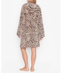 Халат Hooded Short Cozy Robe Leopard