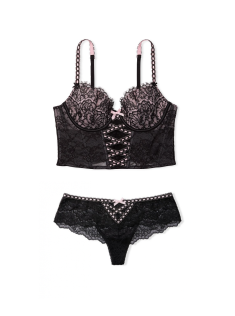 Комплект DREAM ANGELS Lightly-Lined Heritage Ribbon Slot Bra Top Set