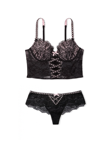 Комплект DREAM ANGELS Lightly-Lined Heritage Ribbon Slot Bra Top Set