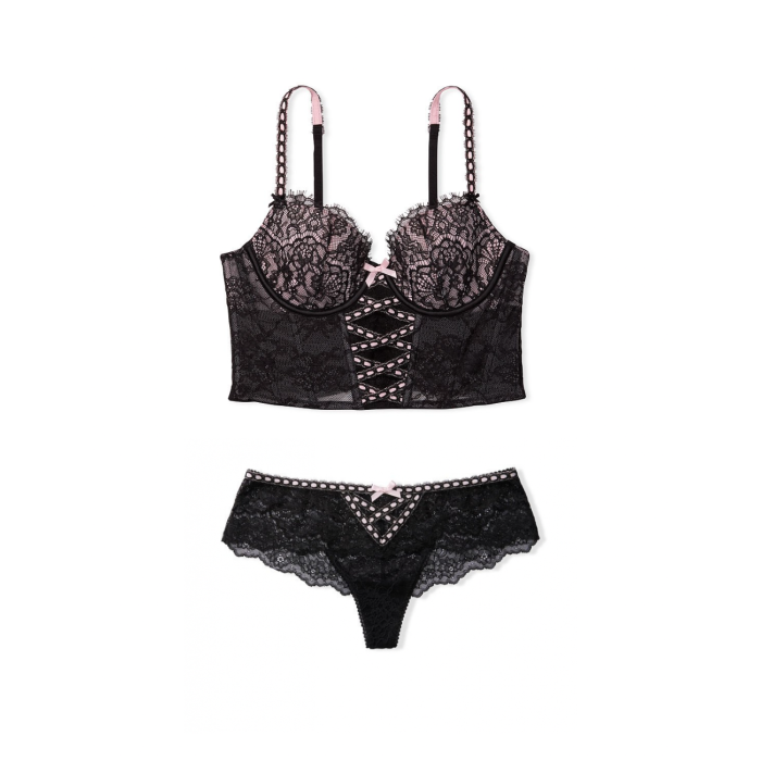 Комплект DREAM ANGELS Lightly-Lined Heritage Ribbon Slot Bra Top Set
