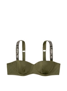 Бюстгальтер Victoria's Secret Lux bra Balconette Embellished Straps FOREST NIGHT