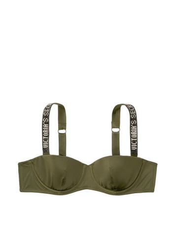 Бюстгальтер Victoria's Secret Lux bra Balconette Embellished Straps FOREST NIGHT