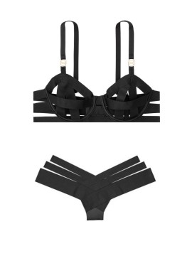 Комплект белья Victoria’s Secret Very Sexy LUXE LINGERIE Unlined Strappy Demi Balconet