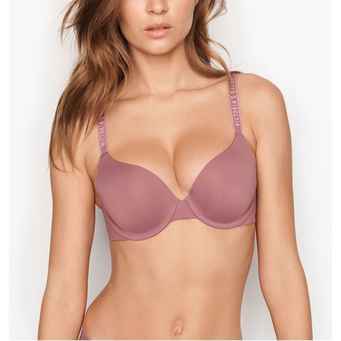 Бюстгальтер Victoria's Secret Logo Bra t-shirt push-up full coverage
