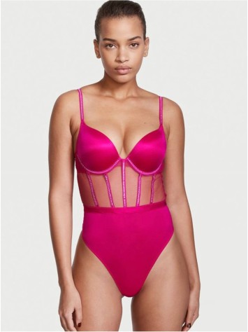 Боді Victoria's Secret Very Sexy Fuchsia Shine Teddy