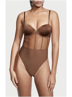 Боді Victoria’s Secret  Sexy illusions Warm Brown Teddy
