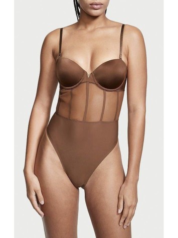 Боді Victoria’s Secret  Sexy illusions Warm Brown Teddy