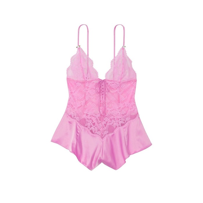 Ромпер Lattice Lace Romper LILAC CHIFFON