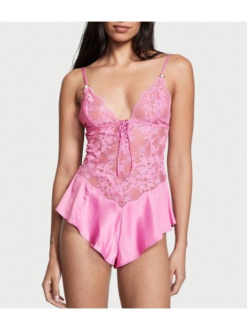 Ромпер Lattice Lace Romper LILAC CHIFFON