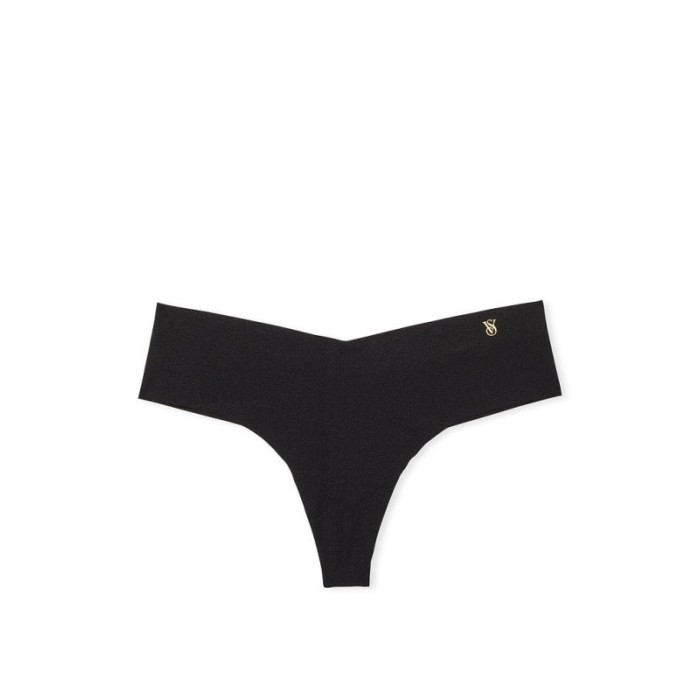 Трусики No Show Thong panty Black Logo Vs
