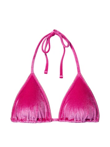 Велюровий купальник Triangle Velvet Fuchsia